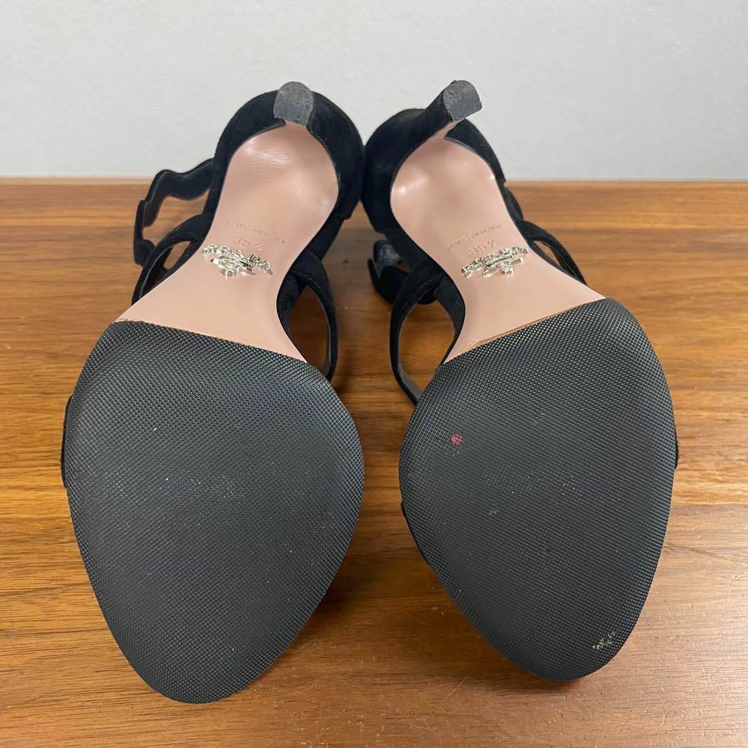 PRADA - 【極美品】PRADA☆3連スカラップカット サンダル ハイヒール
