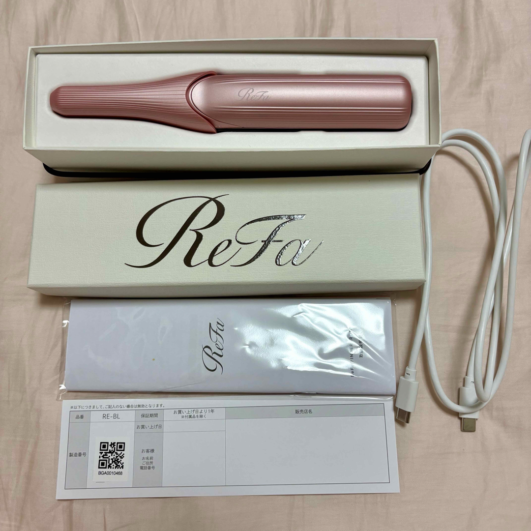 ReFa ストレート ヘアアイロン ピンク リファ フィンガーアイロン ST6