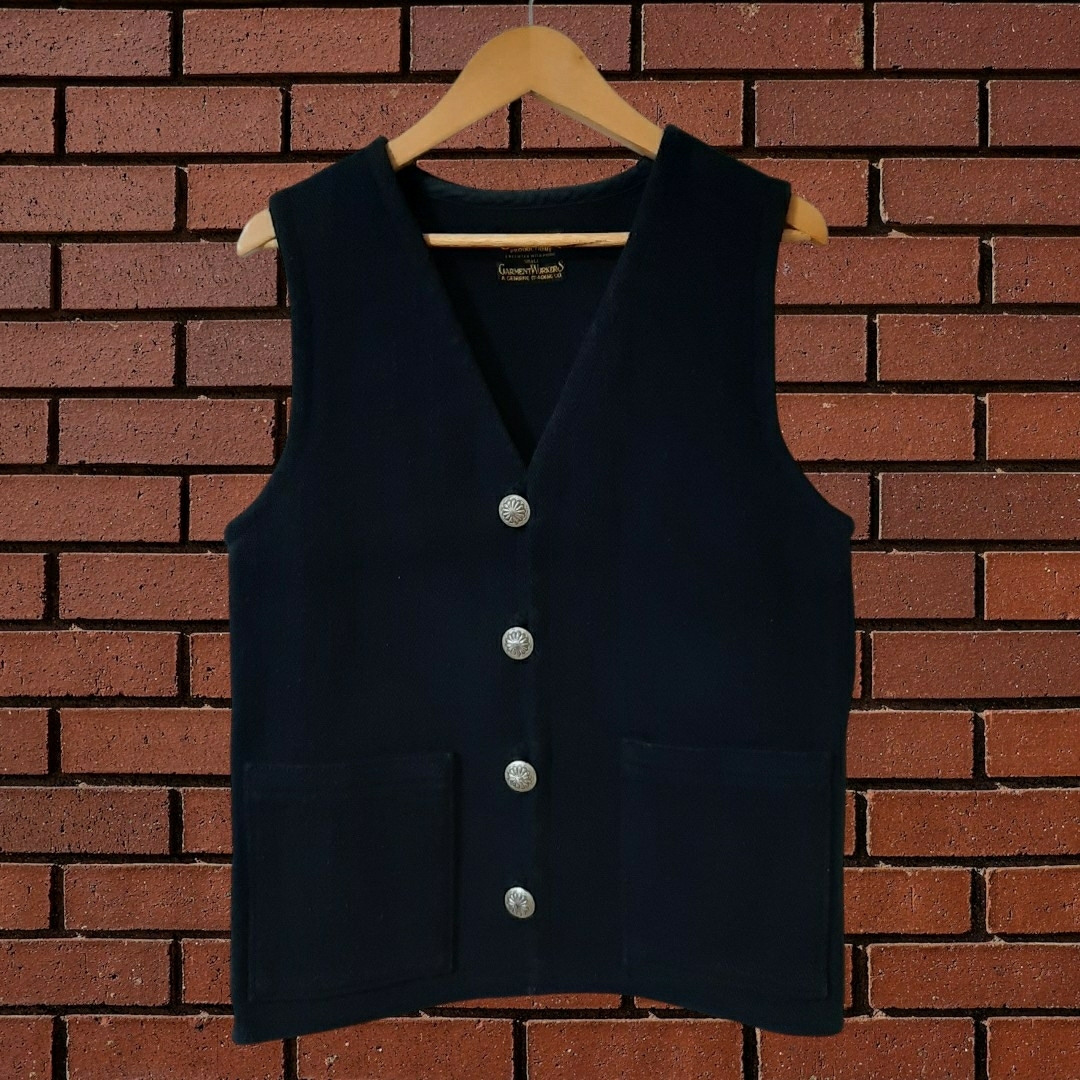 COOTIE - COOTIE Baja Vest バハベスト チマヨ型ベスト 黒 コンチョの