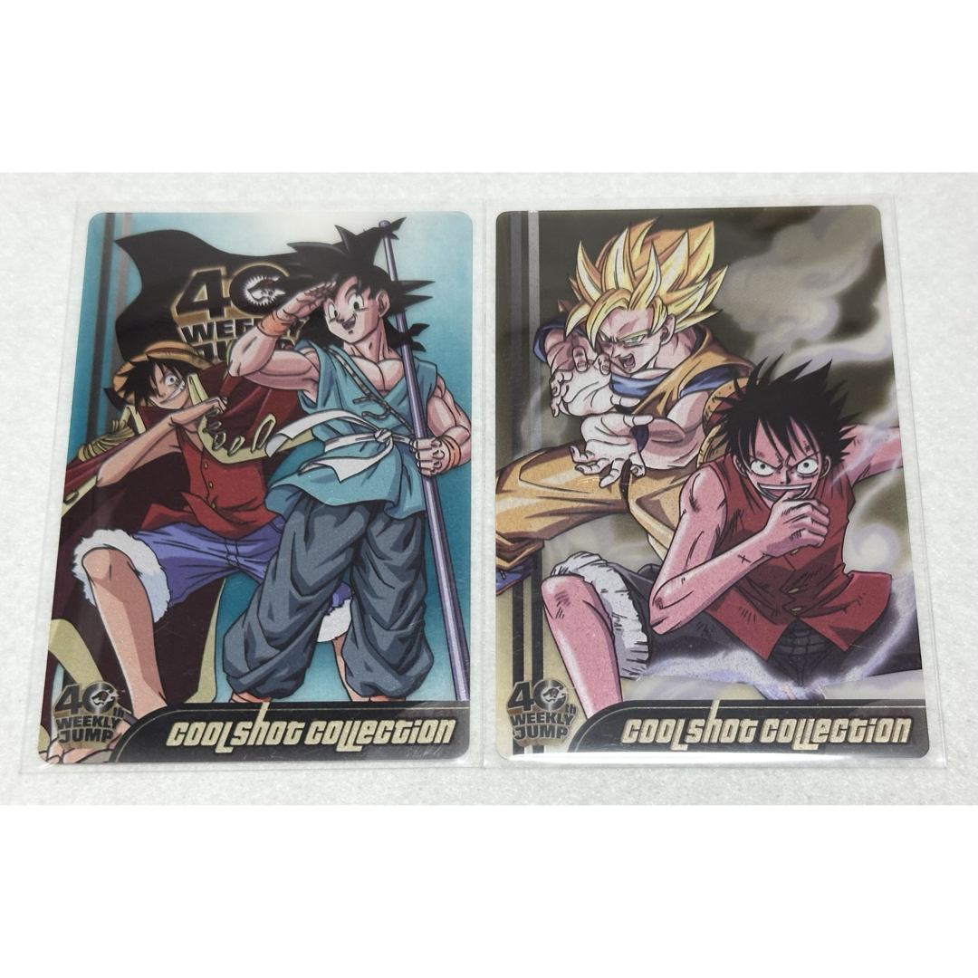 PSA9 森永ウエハース 40周年 孫悟空＆ルフィ コラボカード PSA9 森永