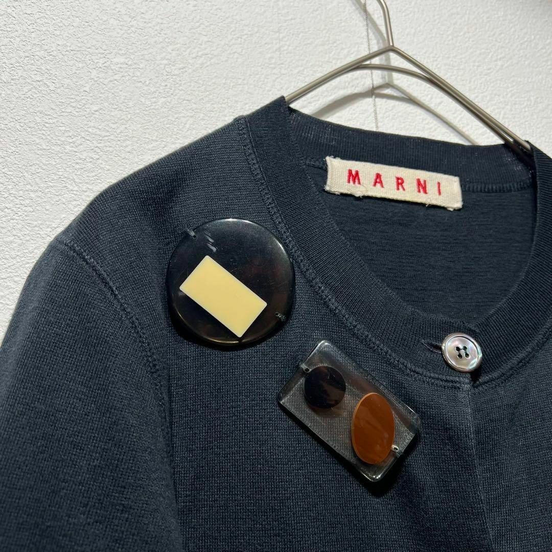 MARNI - 希少 マルニ 上質 プレートデザイン クルーネック ニット