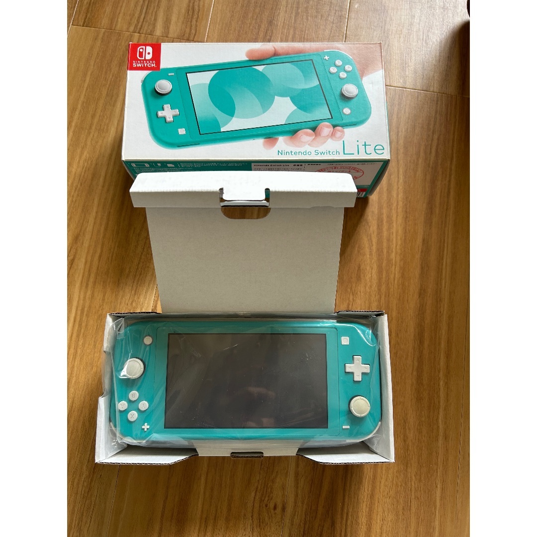 通電確認】ニンテンドー Switch スイッチ ターコイズ ブルー 青 本体