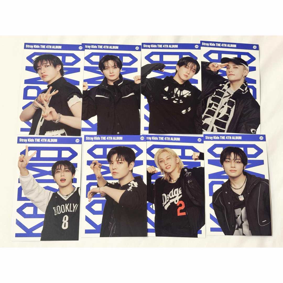 Stray kids KARMA JYP 特典 Japan スキズ トレカ 8枚 公式 Stray Kids