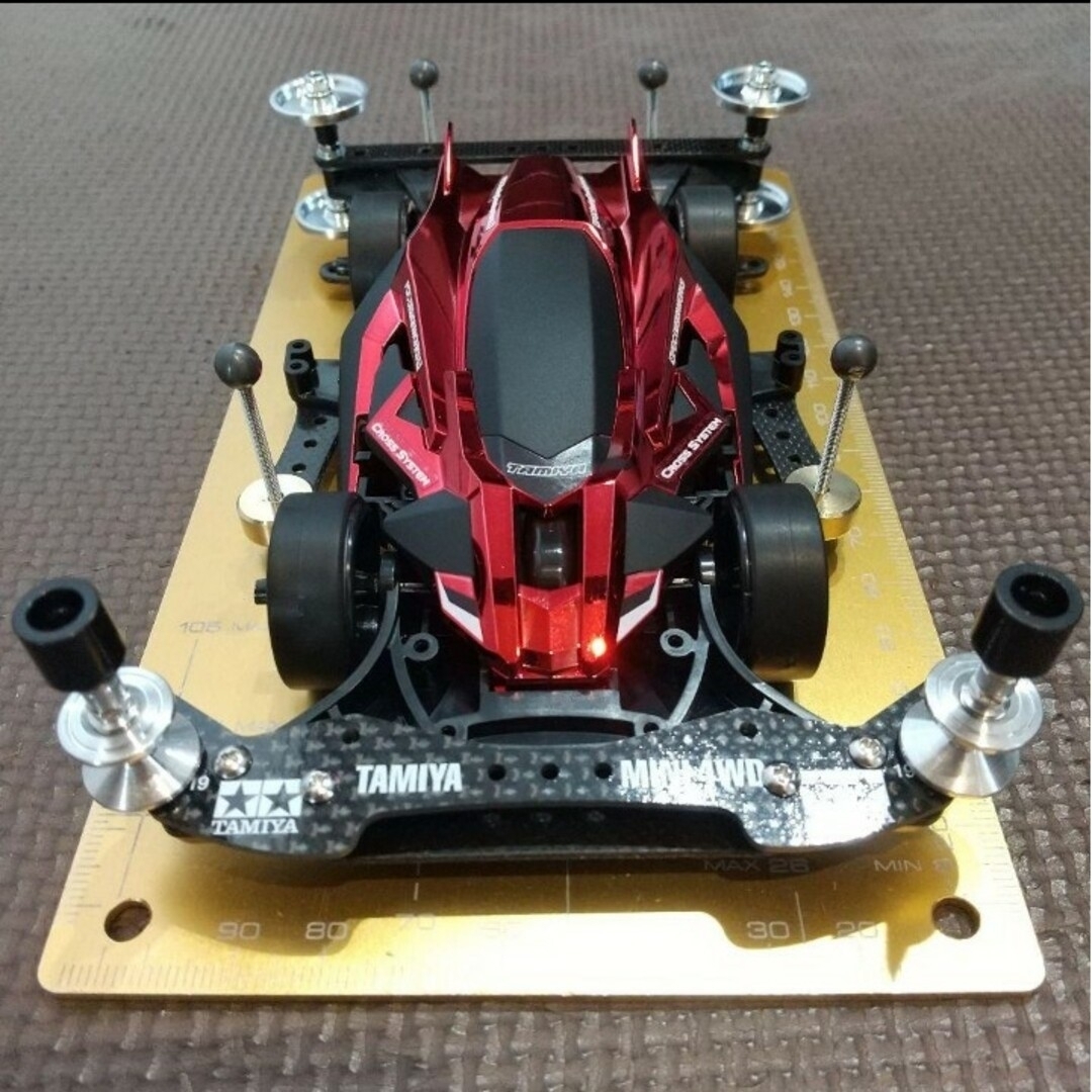 ミニ四駆 完成品 デクロス01 Matt Black＆Red Platedの通販 by ゆか