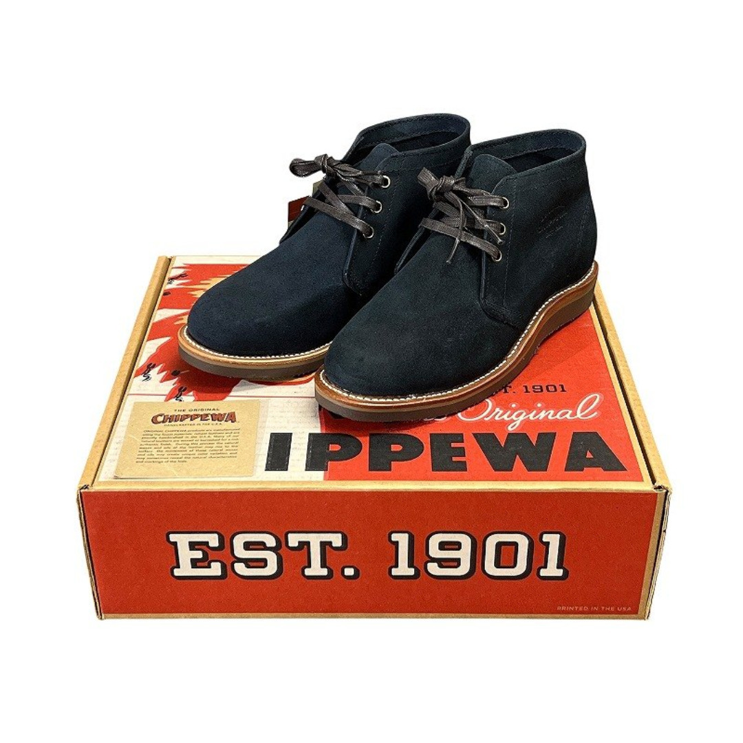CHIPPEWA - 新品 デッド チペワ 50s復刻 スエード チャッカ ブーツ 紺