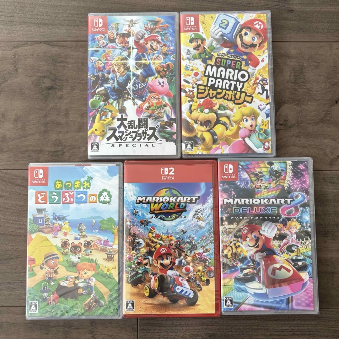 Nintendo Switch ソフト5本 新品未開封の通販 by ただっち's shop｜ラクマ