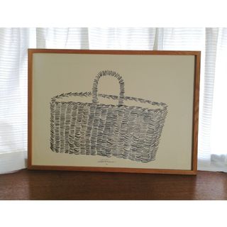 IDEE - 山口一郎 「HANA Blue no.1」IDEE 無印良品 アート ポスターの