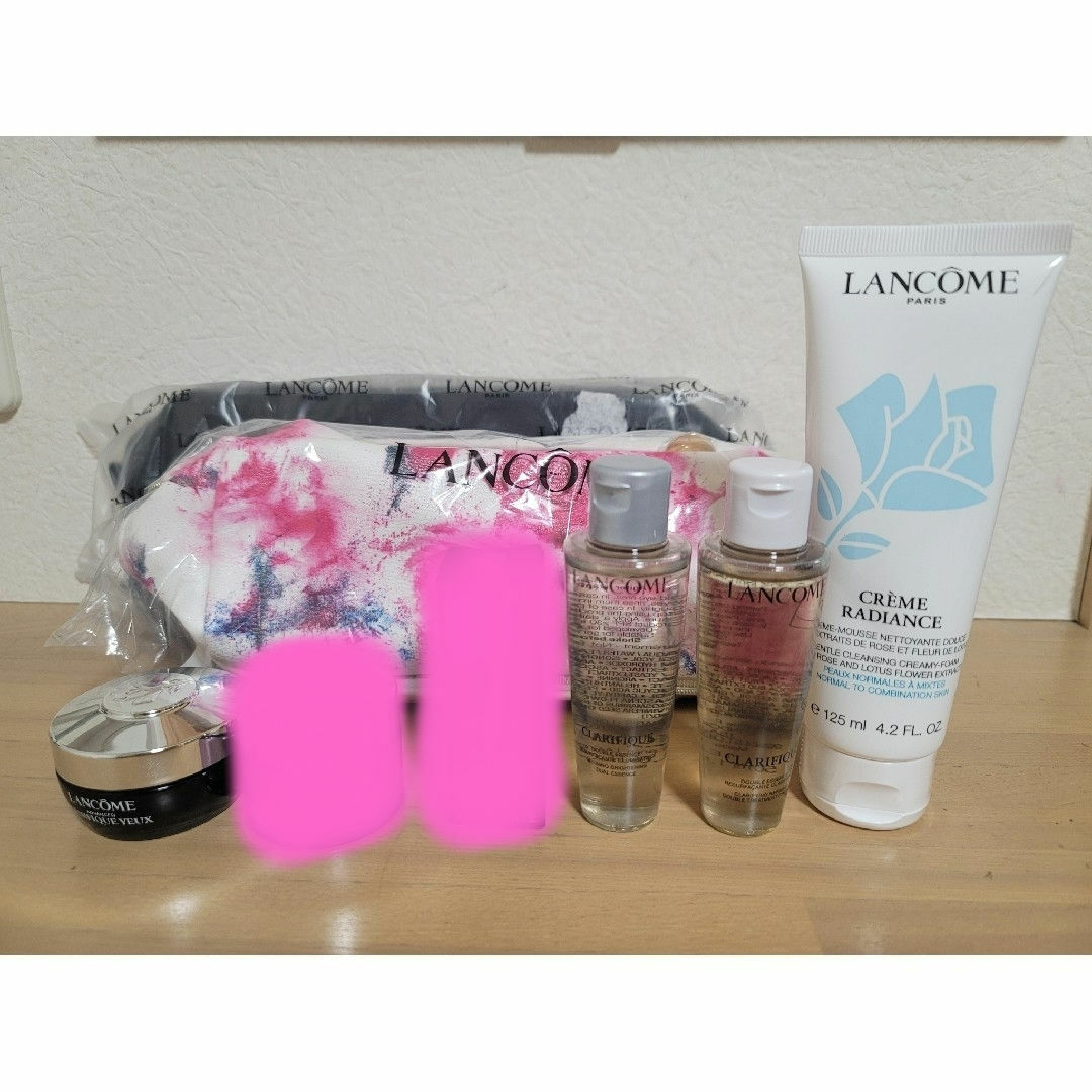 新品、正規品】LANCOME ランコム 基礎化粧品、ポーチ (6点セット) 新品