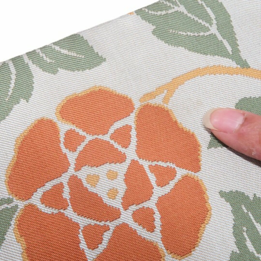 特選 開き名古屋帯 なごや帯 中古 リサイクル 正絹 カジュアル 人間