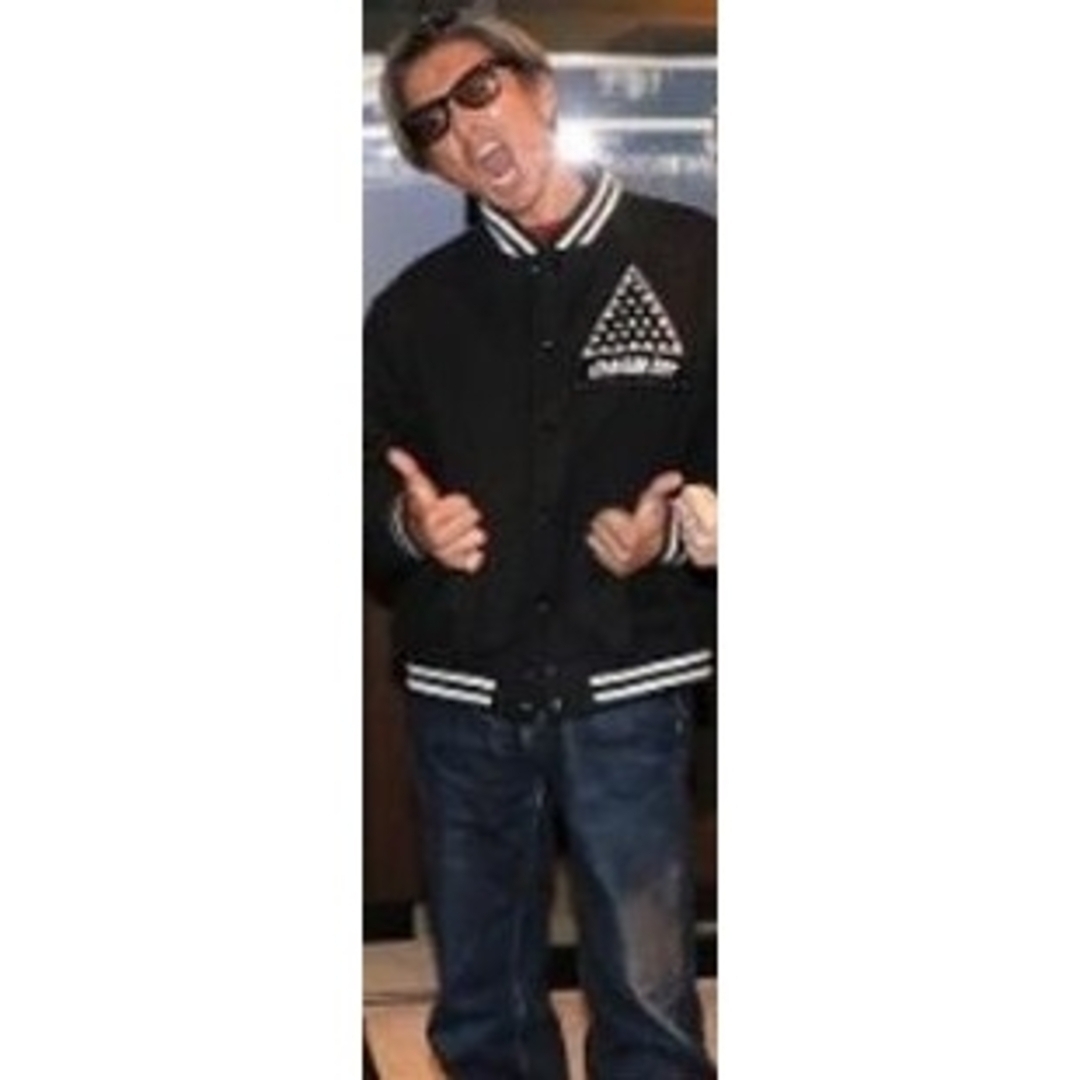 キムタク私物 同型同色 love ear art 50着限定スタジャン黒 XL の通販