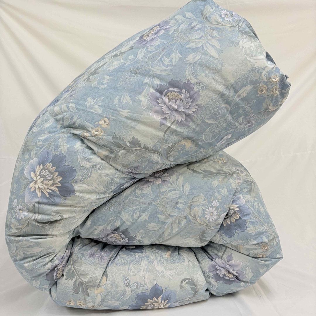 羽毛布団 シングル ポーランド ホワイトマザーグース CH92534 ブルー