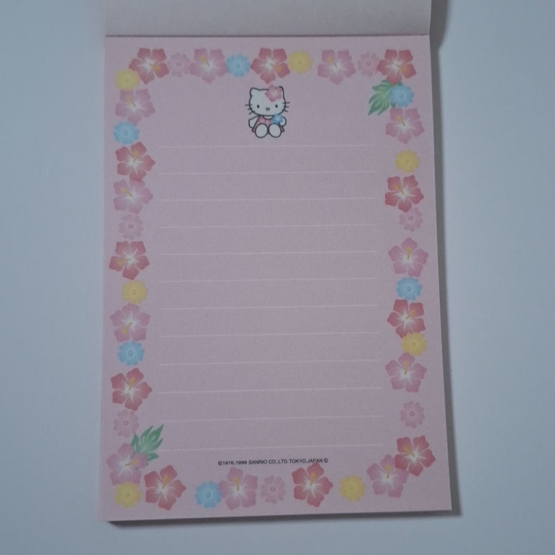ハローキティ - ハローキティ メモ帳 ハイビスカスキティ ピンク 平成