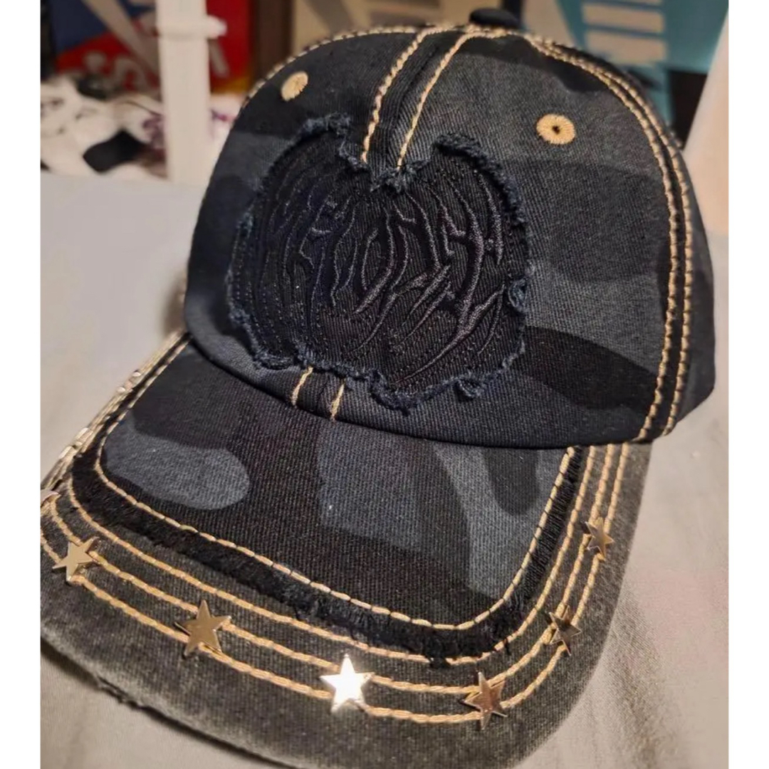 ec melody キャップ 黒 カモの通販 by hana's shop｜ラクマ