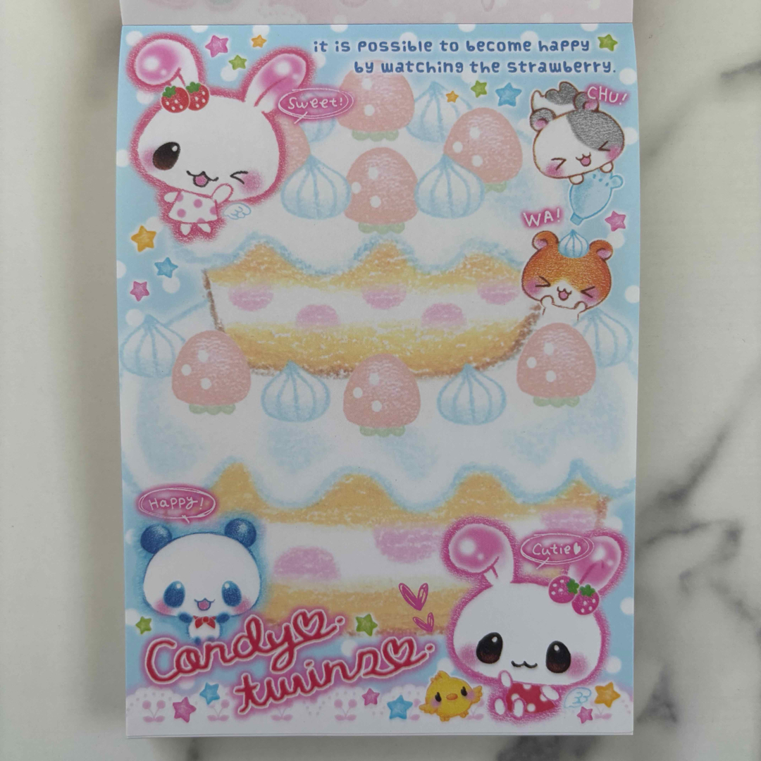 新品未使用】平成レトロ 当時物メモ帳 クーリア うさぎ パンダ