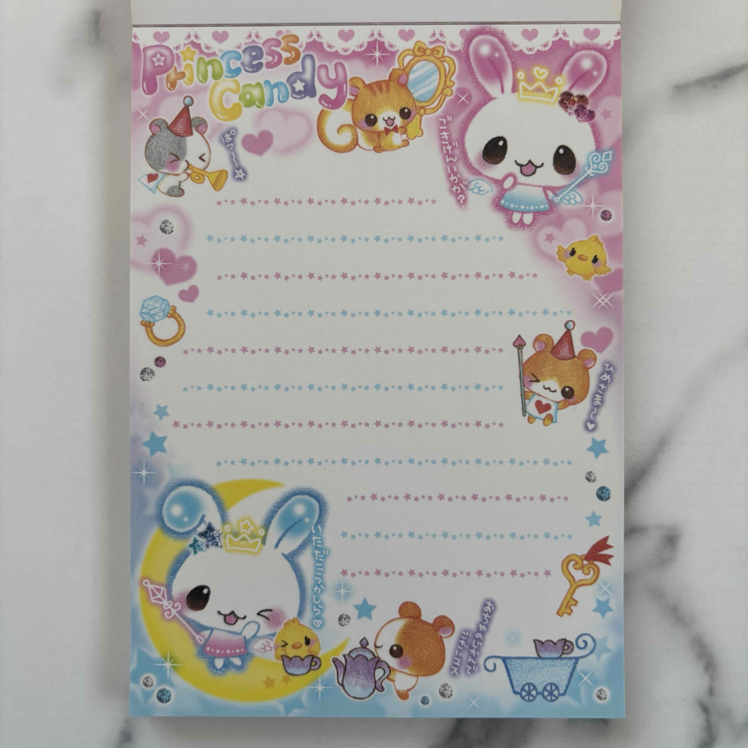 平成レトロ 当時物シール付きメモ帳 クーリア うさぎ りす ハムスター