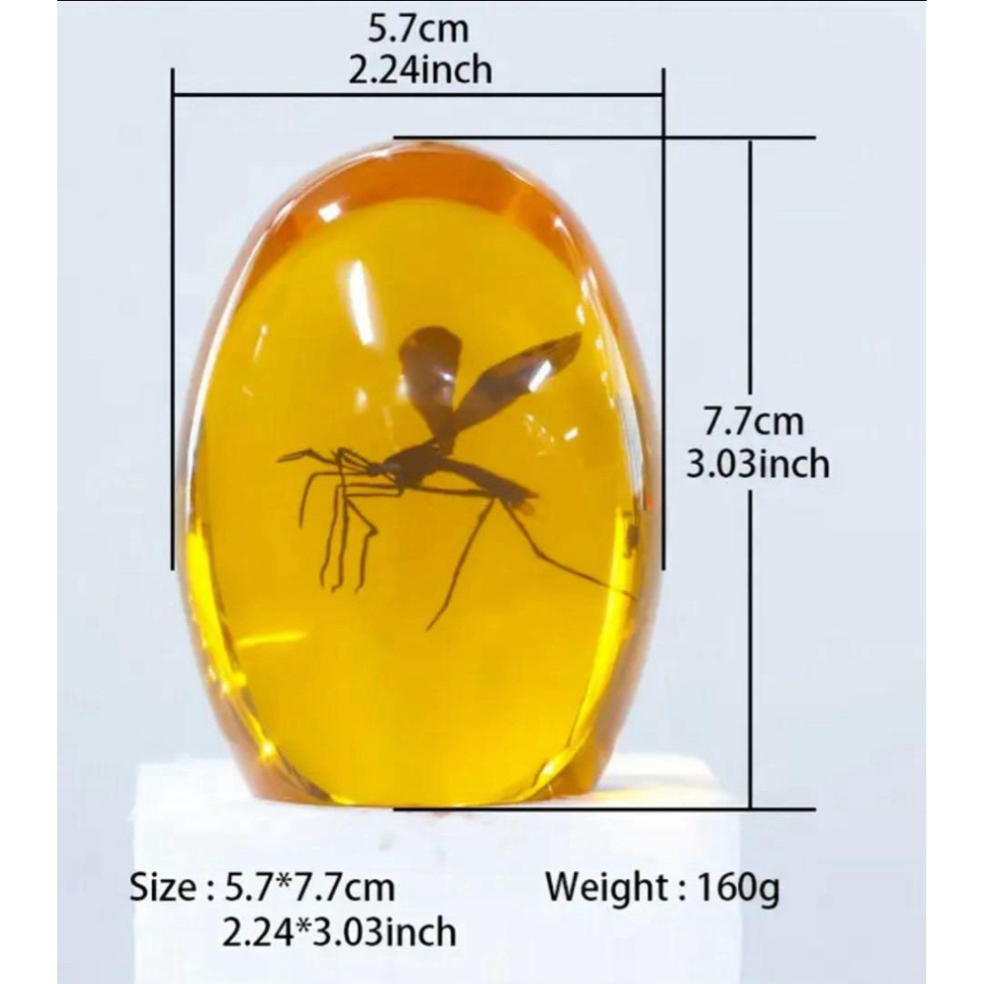 輸入品】映画『ジュラシック・パーク』琥珀の蚊のレプリカを模した