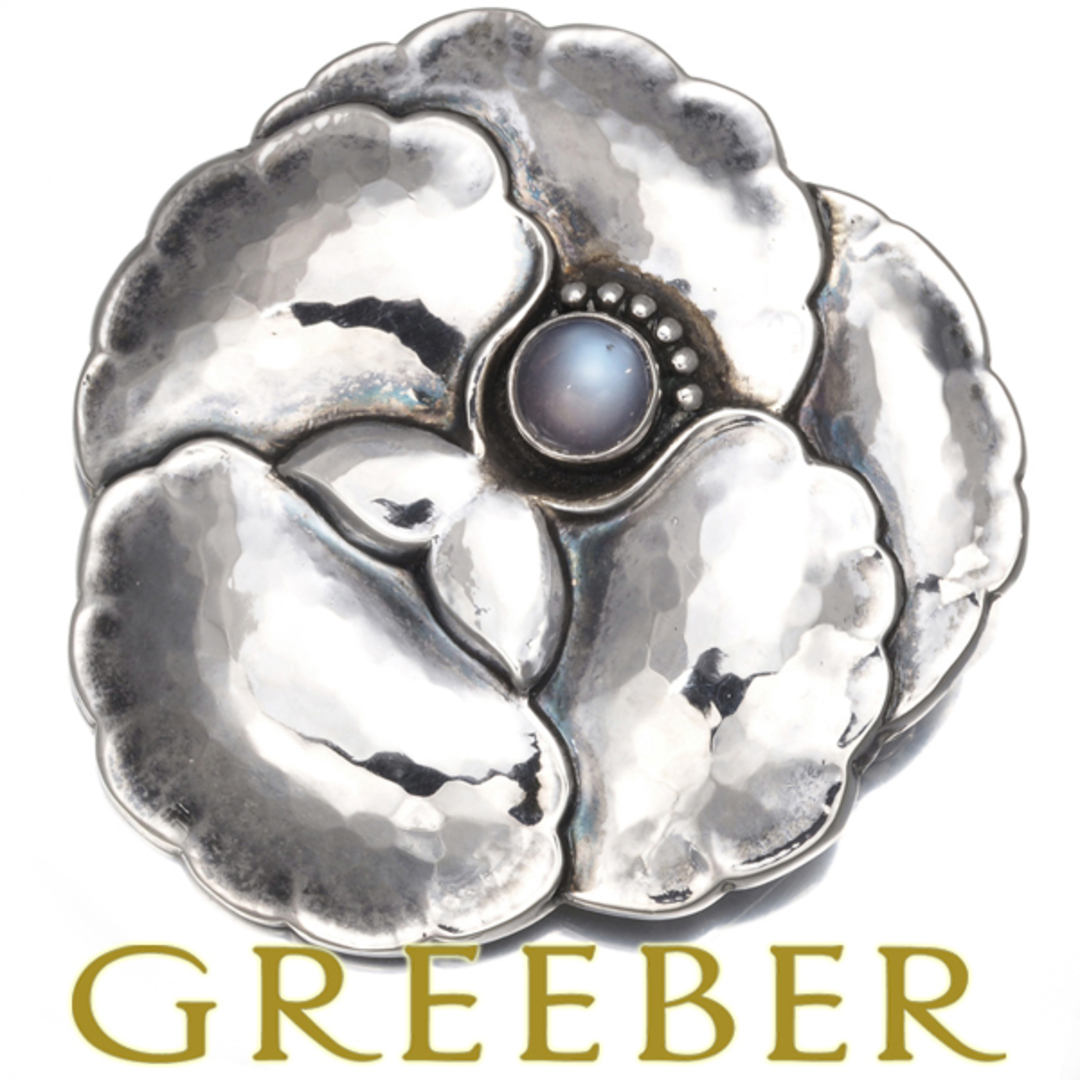 Georg Jensen - ジョージジェンセン ブローチ ムーンストーン 113
