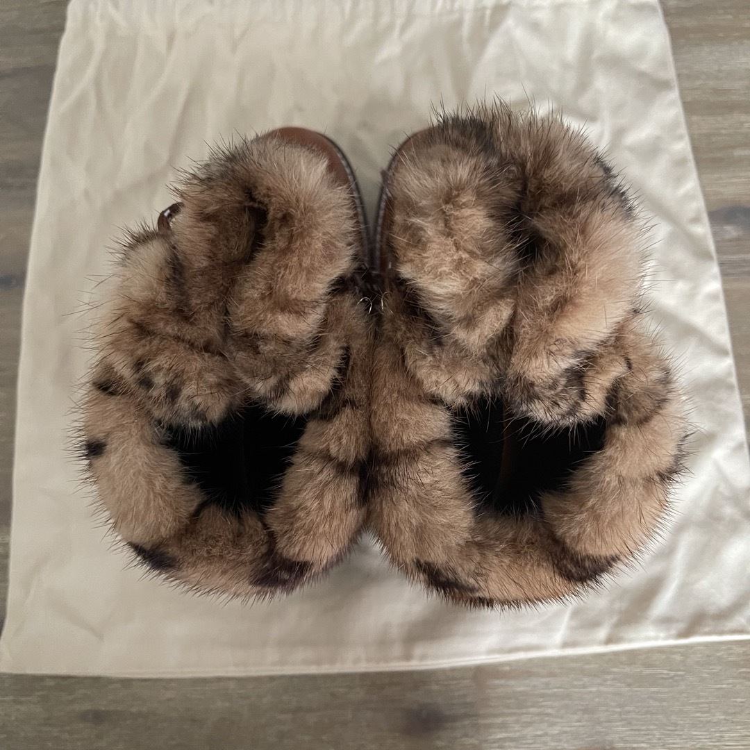 LOUIS VUITTON - ルイヴィトン ブーツ ファーモノグラム 24cmの通販 by