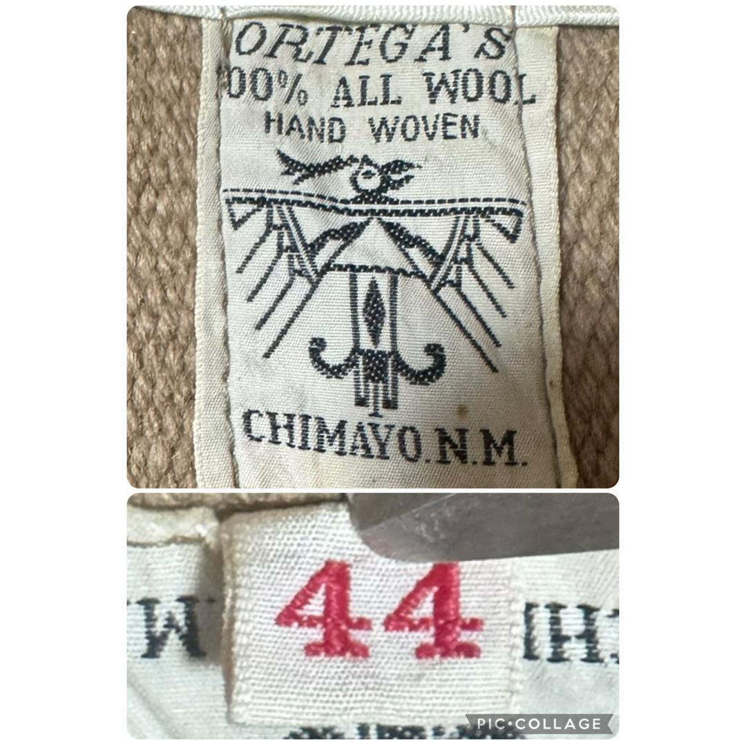VINTAGE - ORTEGA'S オルテガ 60s 赤タグ チマヨベスト ネイティブ