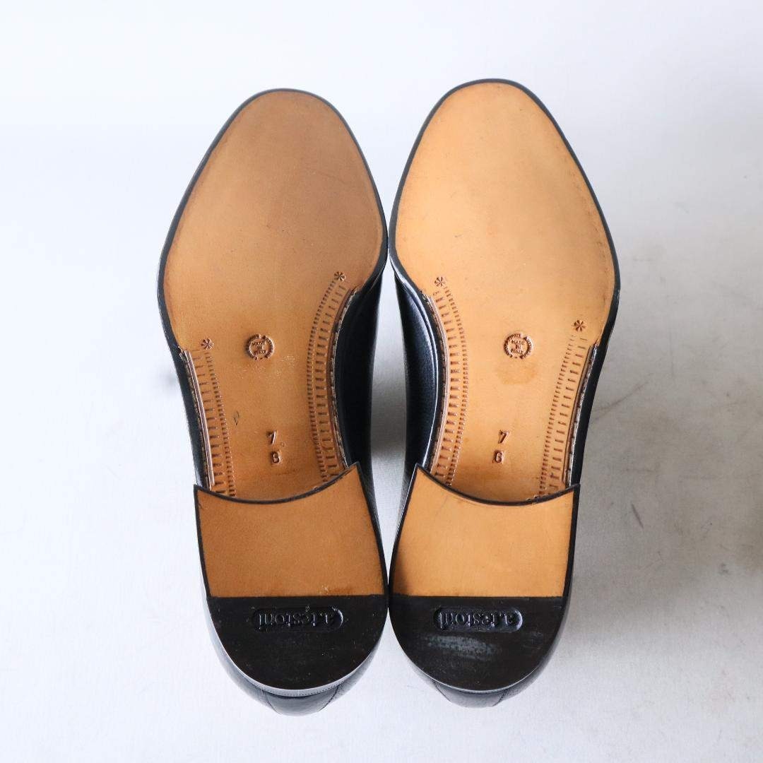 a.testoni - 未使用 ア・テストーニ Uチップドレスシューズ 黒 7 26cm