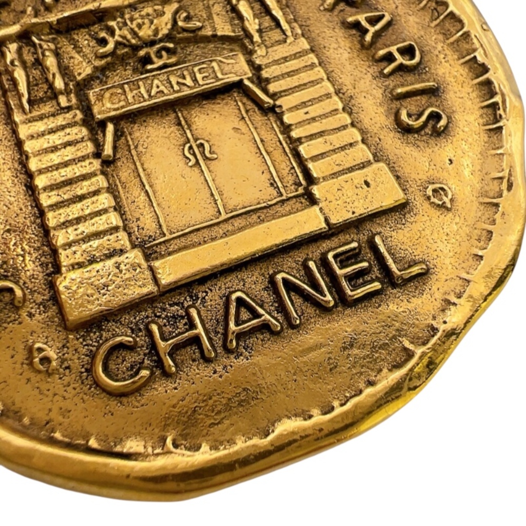 CHANEL - シャネル CHANEL カンボン ブローチ ゴールド メタル