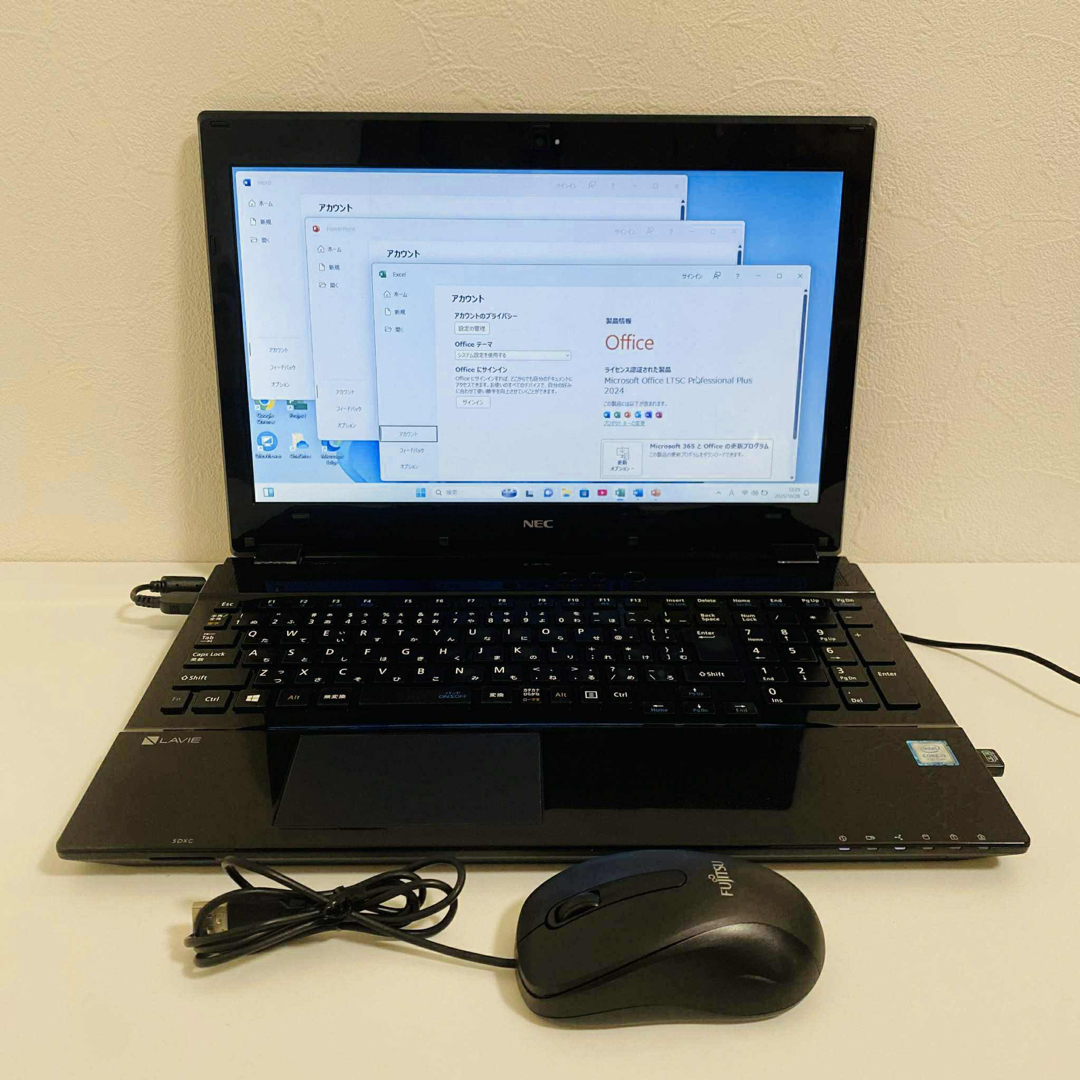 NEC - Y887 NECノートパソコンSSD高速第7世代 Windows11オフィス付きの