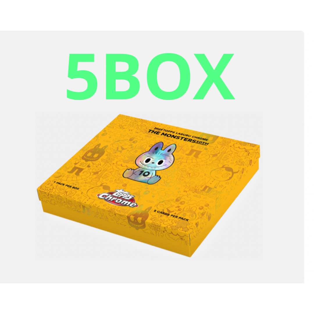 2025 Topps Chrome Labubu 5boxの通販 by 炭治郎｜ラクマ