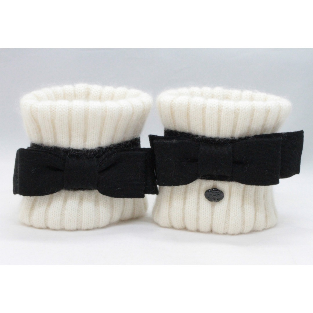 CHANEL - シャネル カメリアリボンネックウォーマー&リストバンド3点