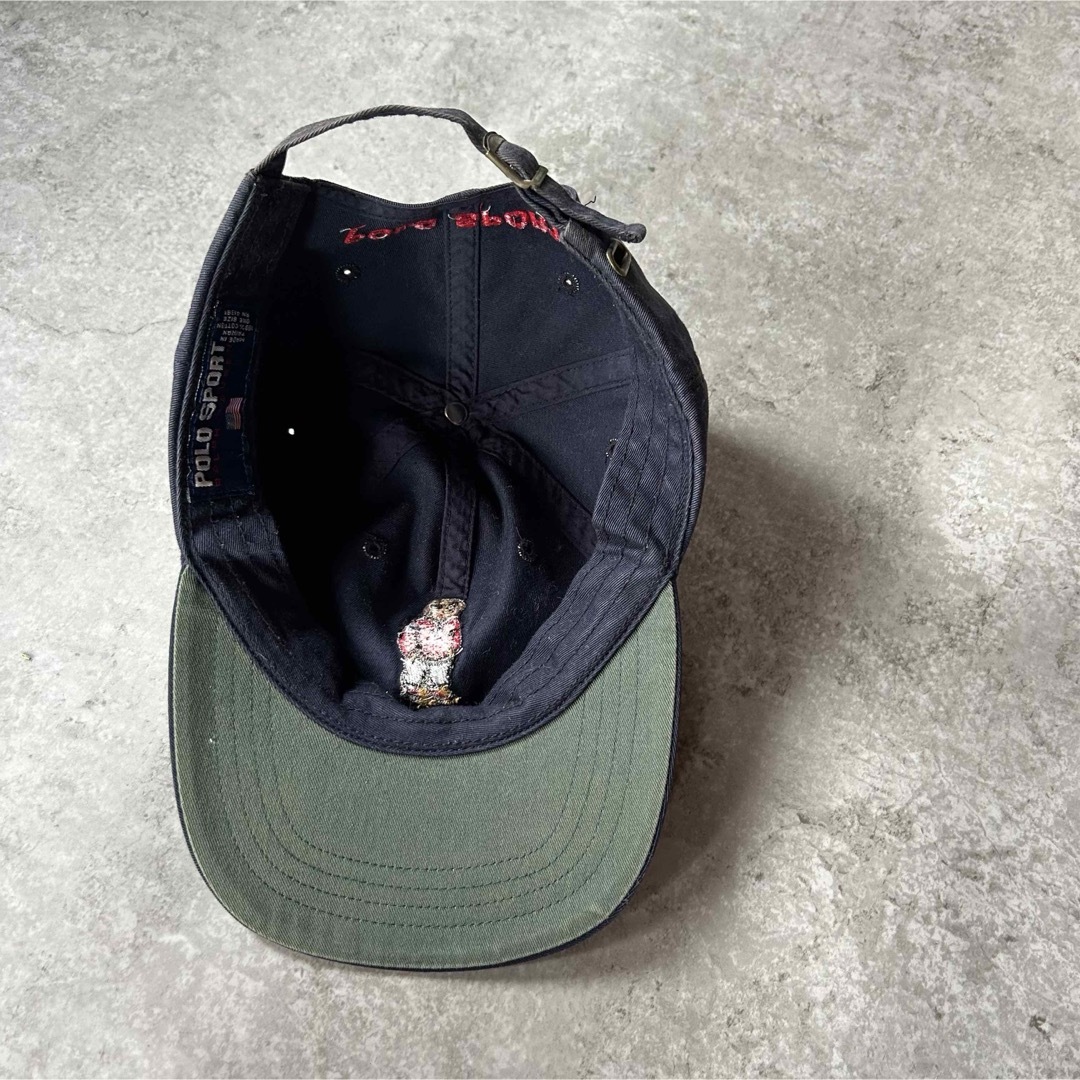 Ralph Lauren - 90s ポロスポーツ キャップ ネイビー ポロベアの通販