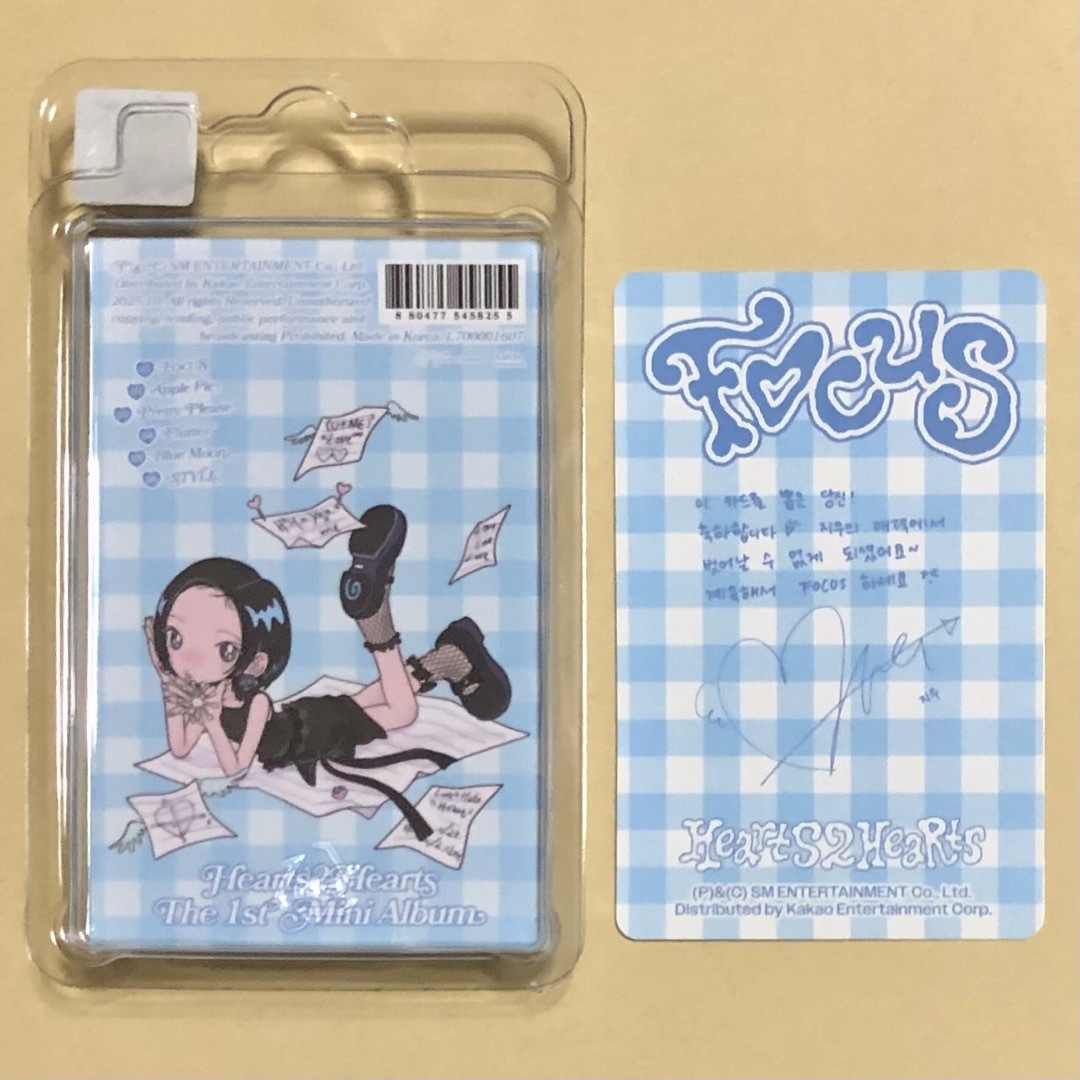 Hearts2Hearts Focus SMini ジウ JIWOO トレカの通販 by ronron's shop