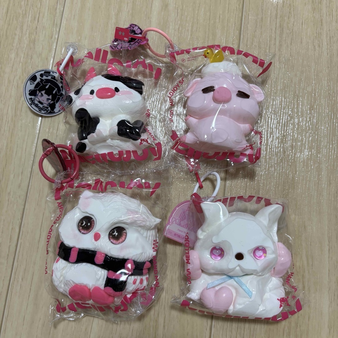 mellojoy メロジョイ スクイーズ アニマル 新品 牛 小豚 フクロウ 犬の