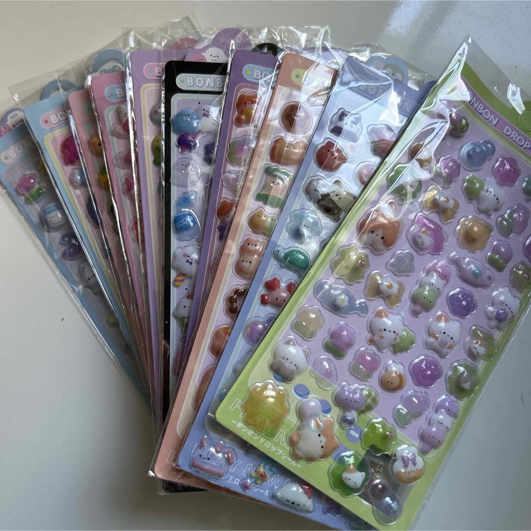 ボンボンドロップシール10枚セットの通販 by KY雑貨屋's shop｜ラクマ