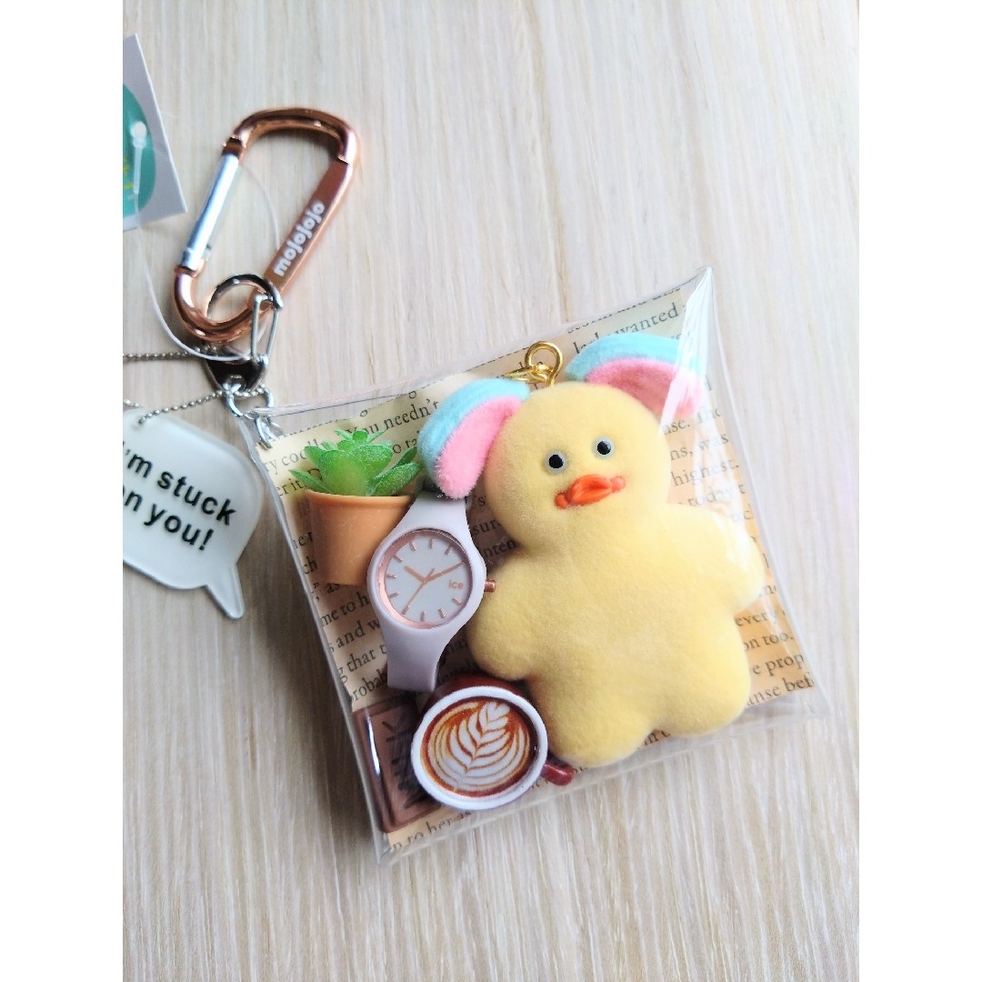 ガチャ詰めポーチ カフェ 時計 キャンディバッグキーホルダー mojojojo