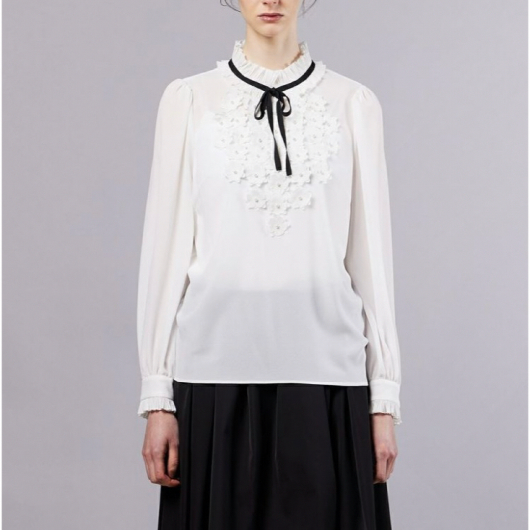 Sov. / フラワーシフォンブラウス