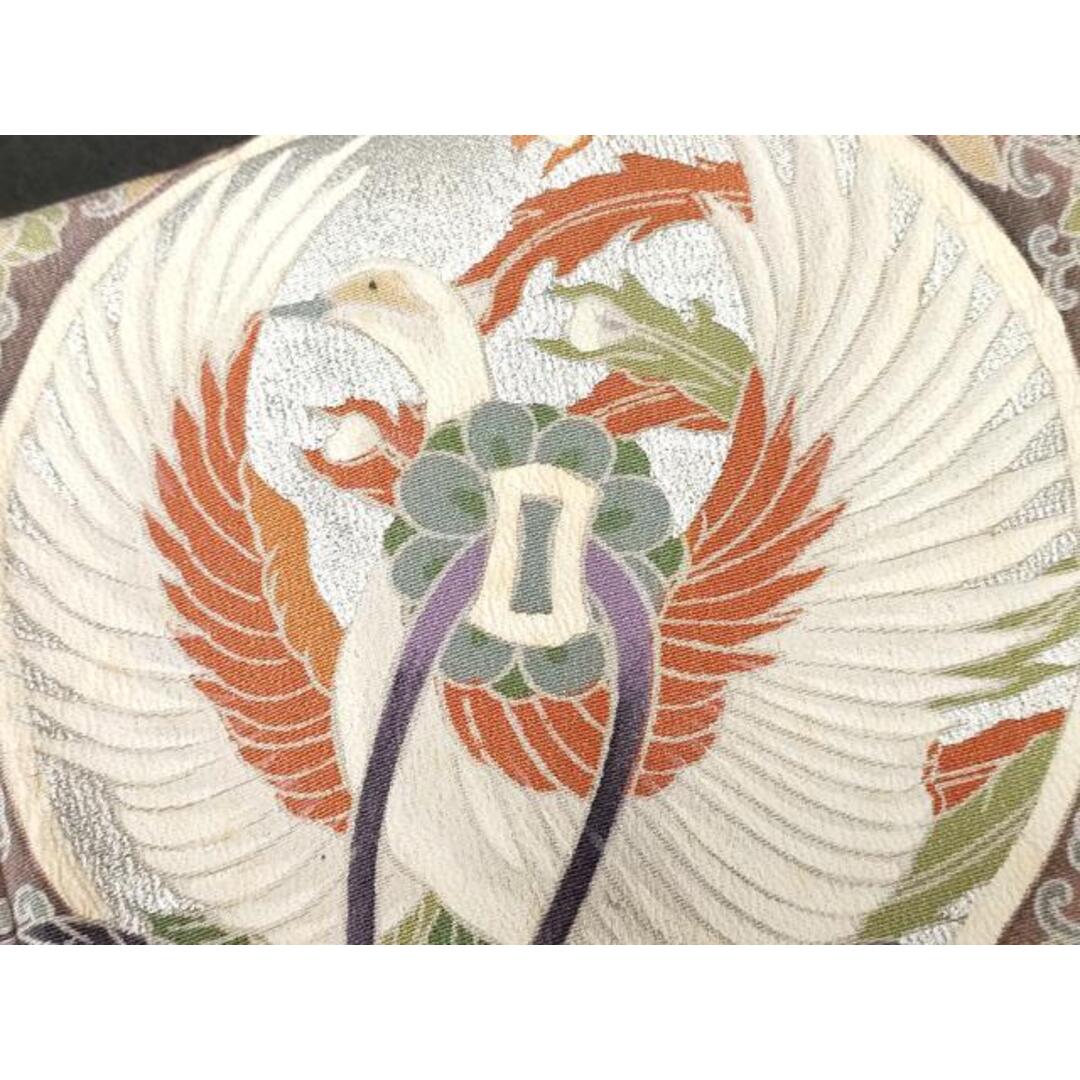 平和屋着物□豪華黒留袖 駒刺繍 鏡裏飛鶴花文 金彩 正絹 逸品