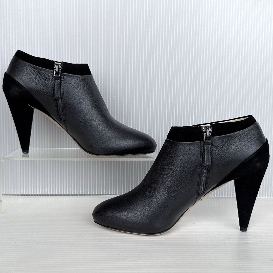 PRADA プラダ サイドジップ ショートブーツ ブーティ ハイヒール 35.5
