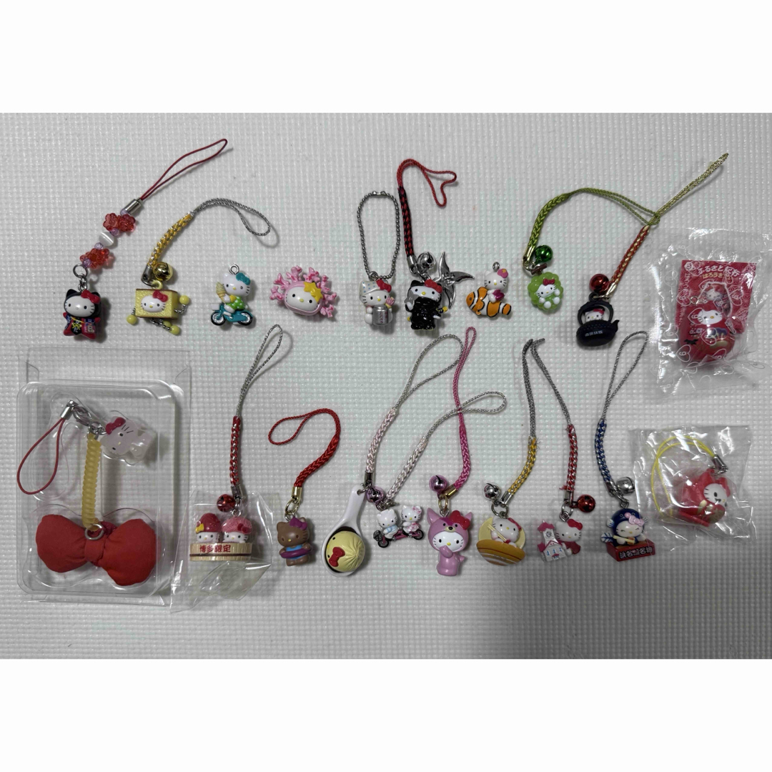 ご当地キティ 限定キティ 根付け ストラップ 20点まとめ売り