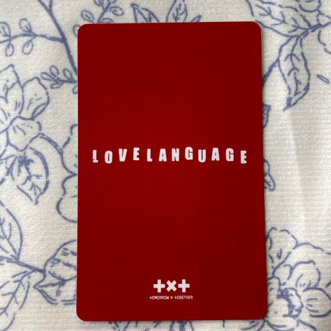 TXT Love Language スビン トレカ LINE MUSIC TXT Love Language 当選