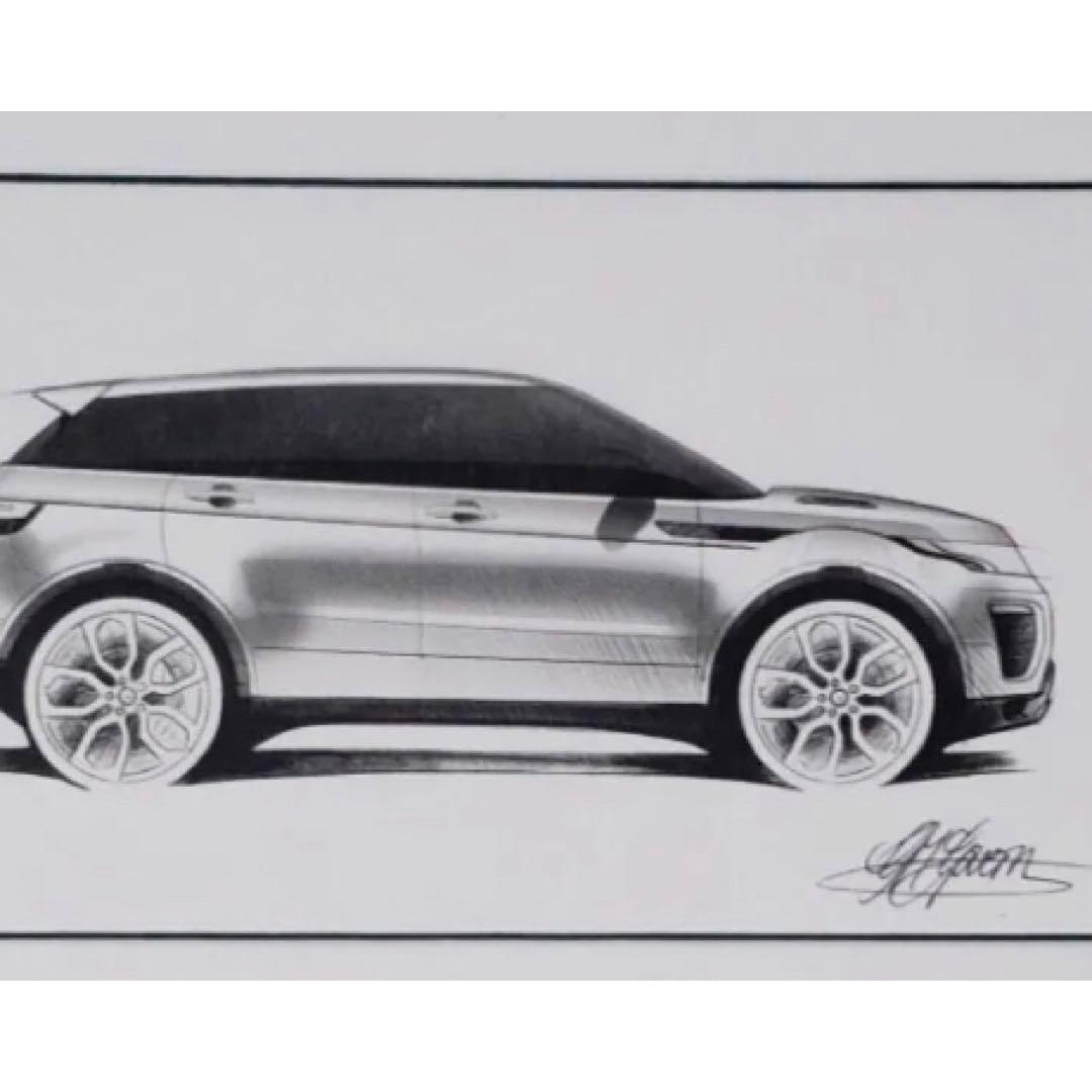 LAND ROVER - レンジローバー Evoque イヴォーク アートスケッチ