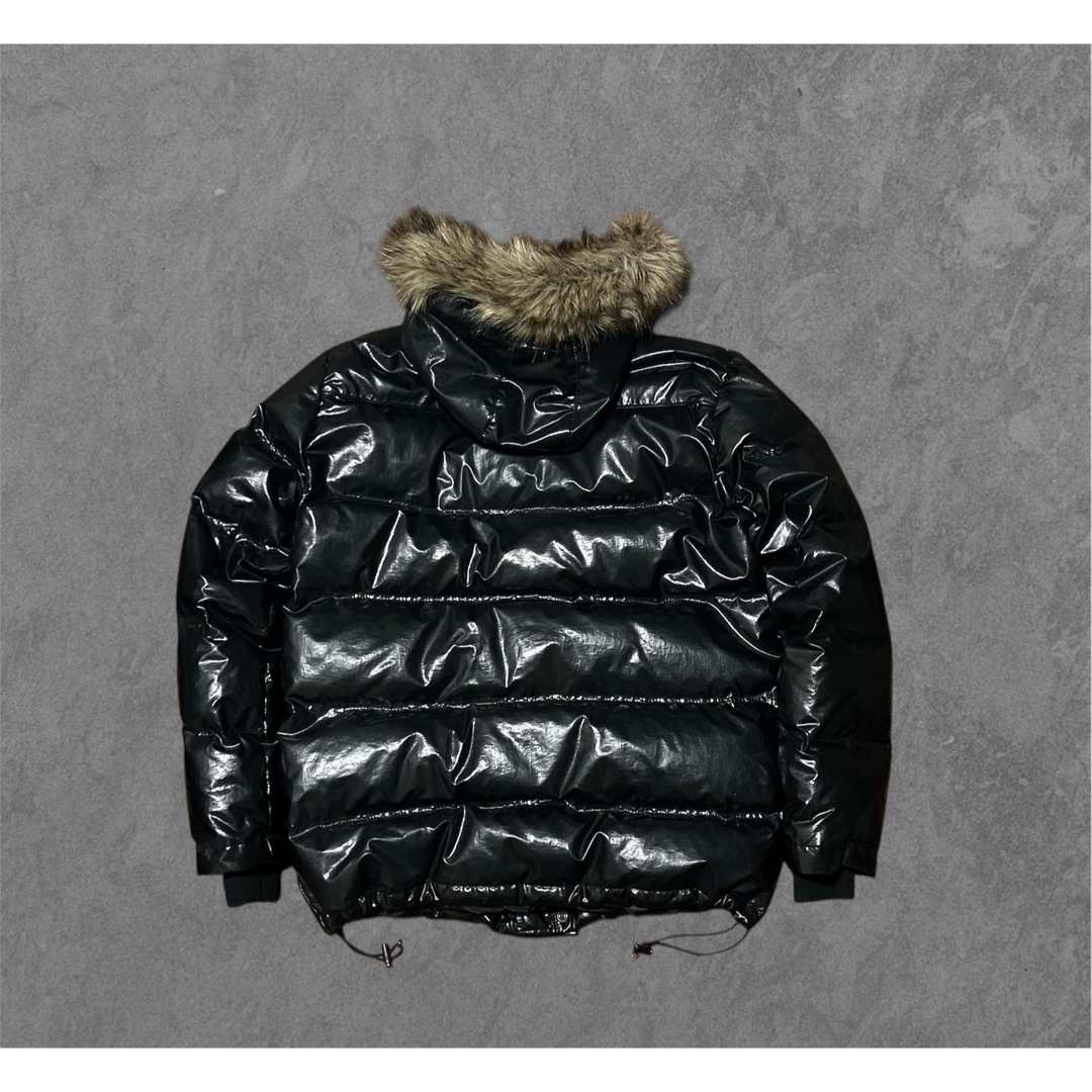 UNIQLO - OLD UNIQLO 光沢 y2k ファー ダウンジャケット 平成 お兄系