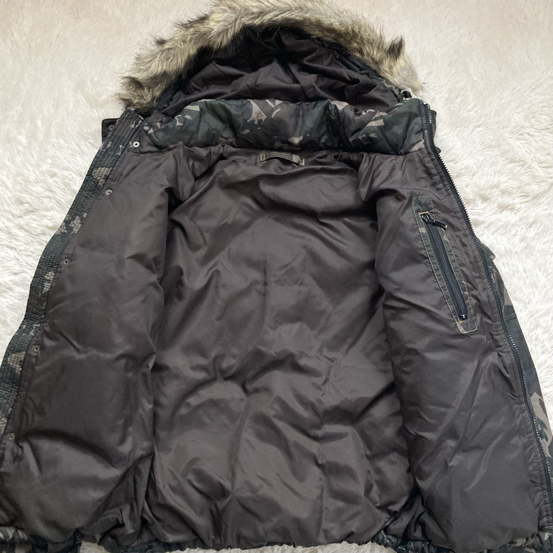 UNIQLO - ✨迷彩✨OLD UNIQLO ダウン ARCHIVE 短丈 00s カモフラ Mの