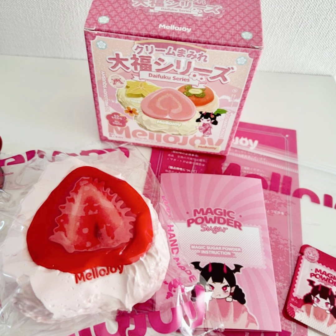 mellojoy クリーム 大福 いちご メロジョイ スクイーズの通販 by 即日