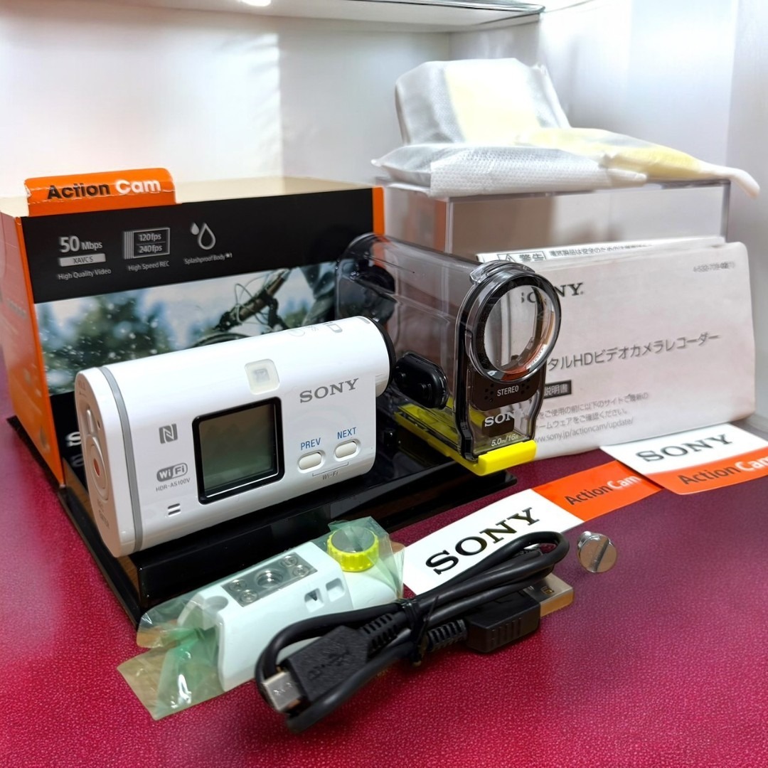 SONY - ☆美品 ソニー HDR-AS100V デジタルビデオカメラ アクション