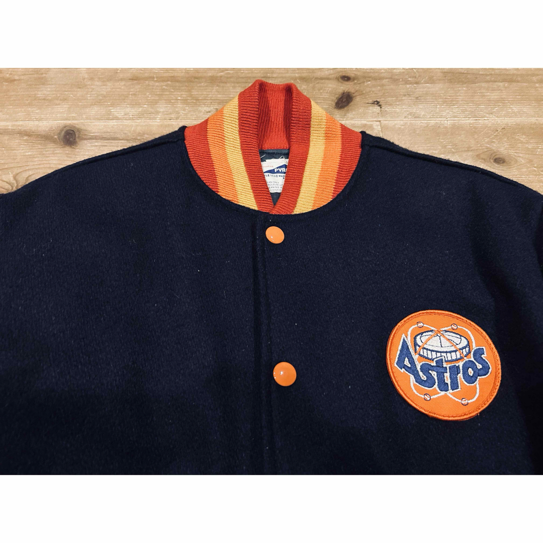 VINTAGE - スタジャン 古着 80s Pyramid ピラミッド Astros アストロズ