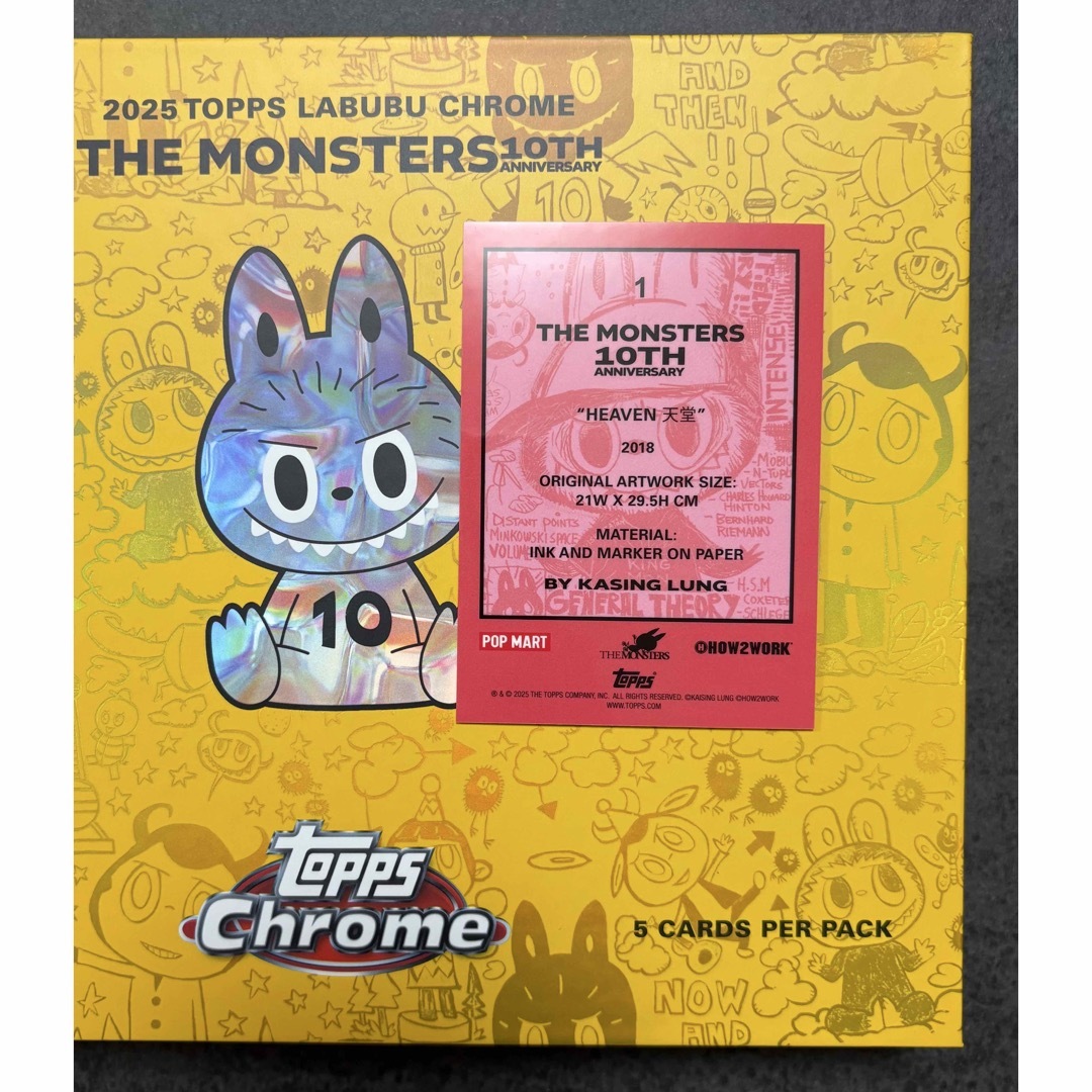1】Topps Chrome Labubu クローム ラブブ カード トレカの通販 by 2月