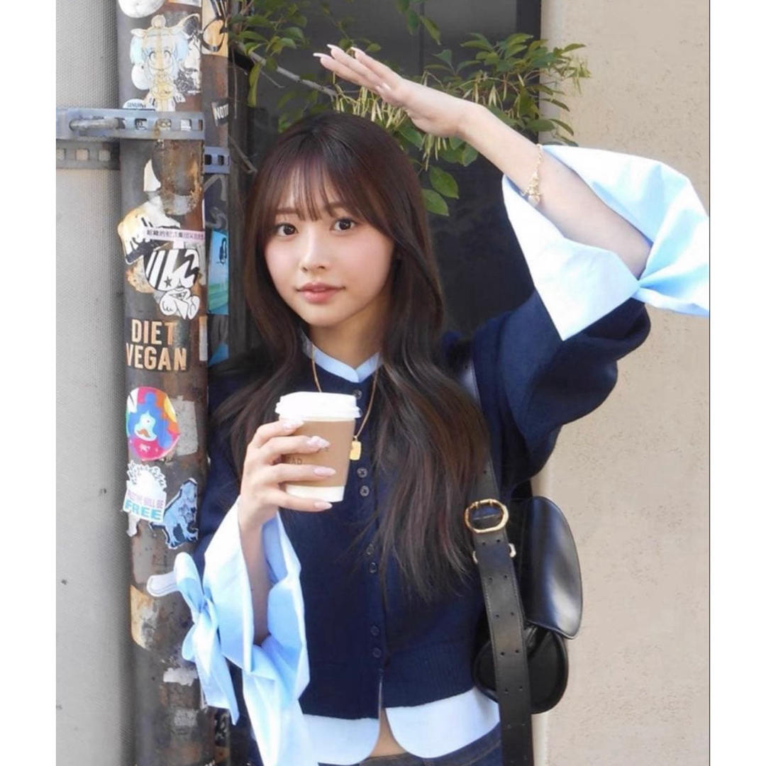 新品 Bibiy ANGELIQUE KNIT色ネイビー