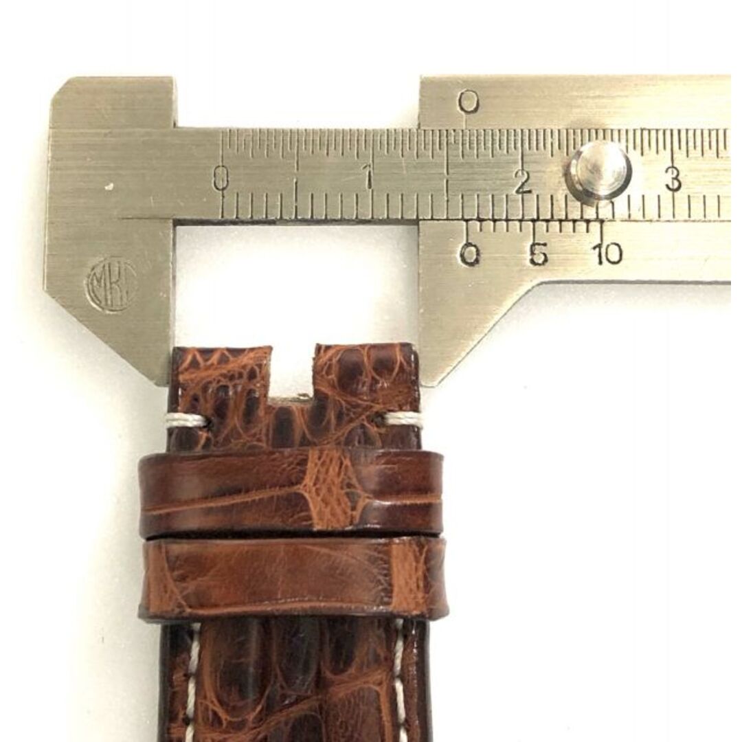 未使用 オメガ 腕時計 ベルト 純正 バンド アリゲーター クロコ レザー