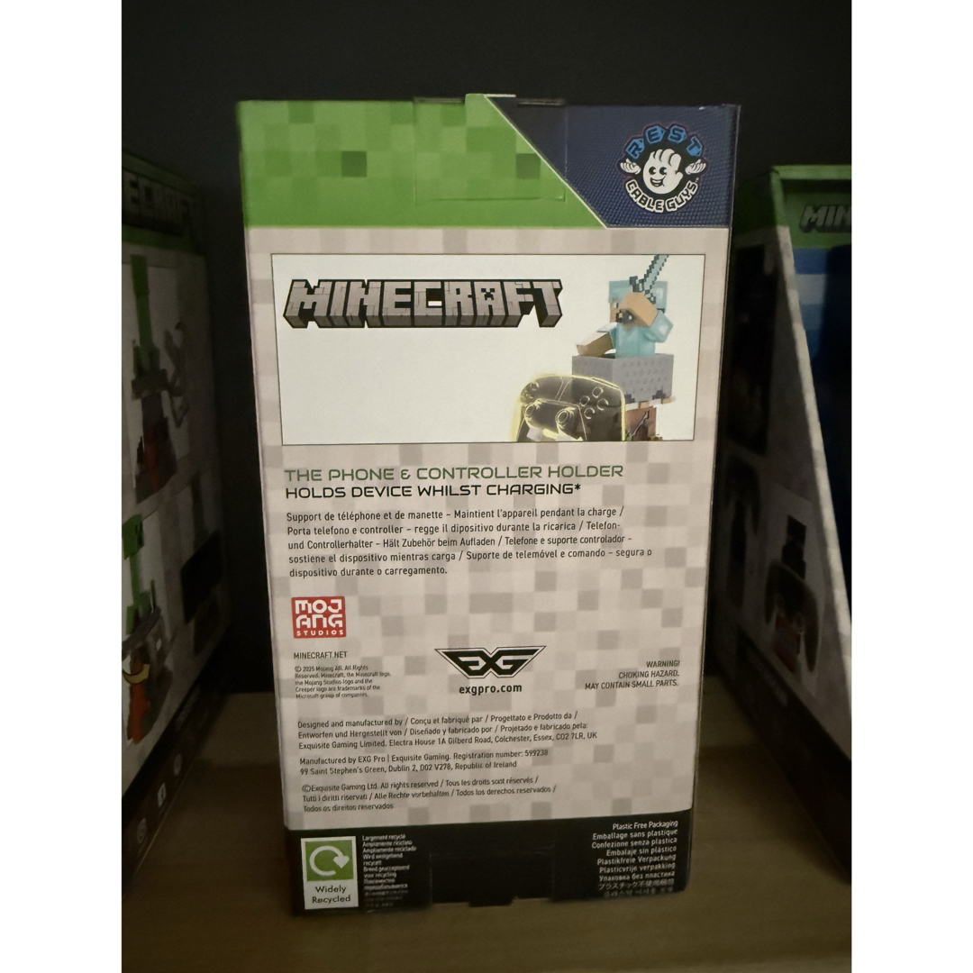 ダイヤモンド装備スティーブ コントローラースタンド マインクラフト