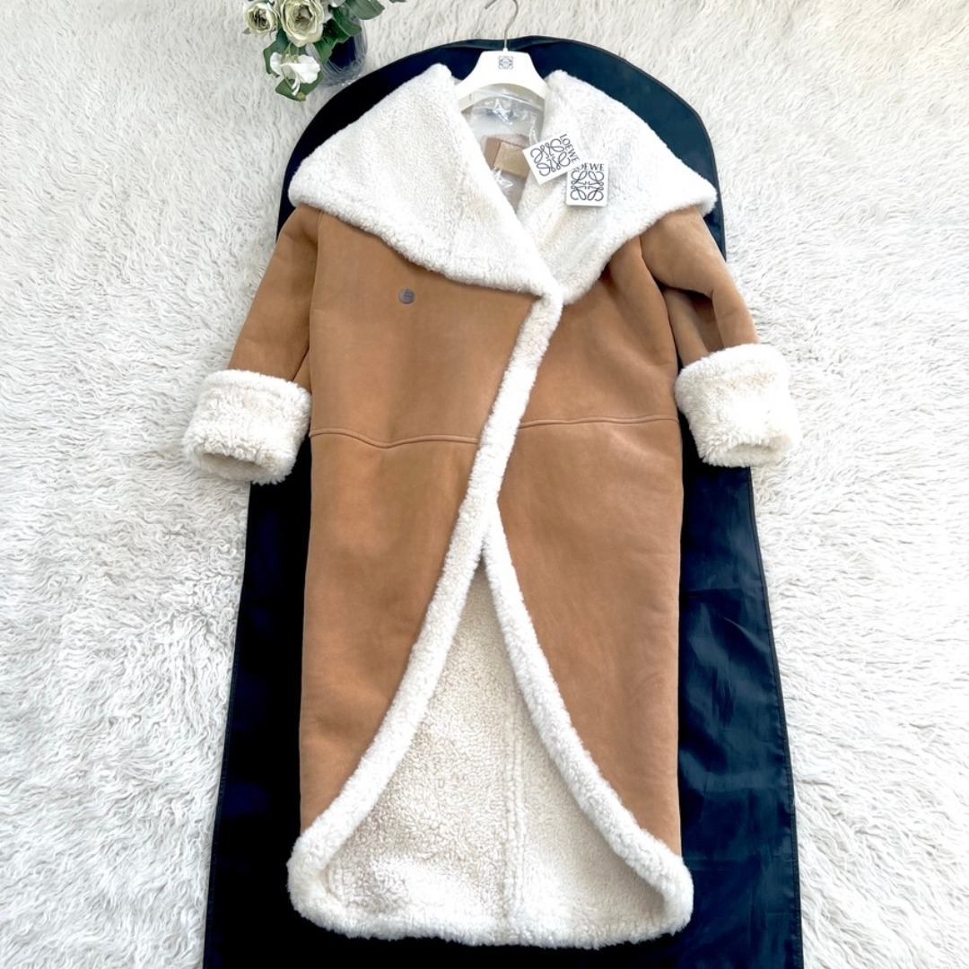 LOEWE - 未使用☆LOEWE☆現行☆リアルムートン☆ファー☆ガウン