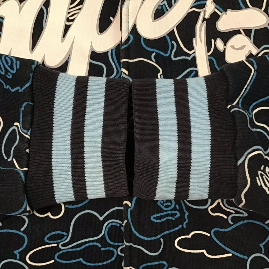 A BATHING APE - BAPE Neon camo スウェット スタジャン a bathing ape